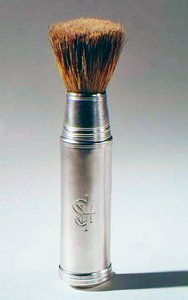 Rasierpinsel mit Silbergriff, London, 1797 von English School